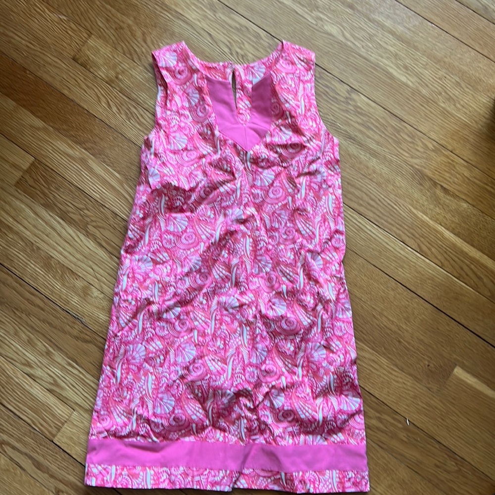 VINEYARD Vines cotton dress with grosgrain detail.  Size 8